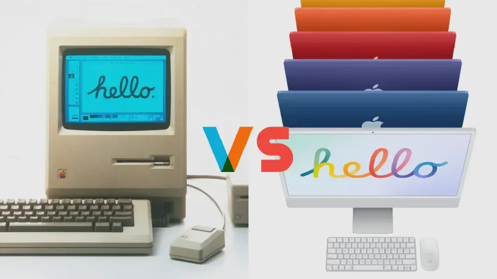 1984 Mac vs 2024 iMac: 40 years of personal computing. Then, now and the future.