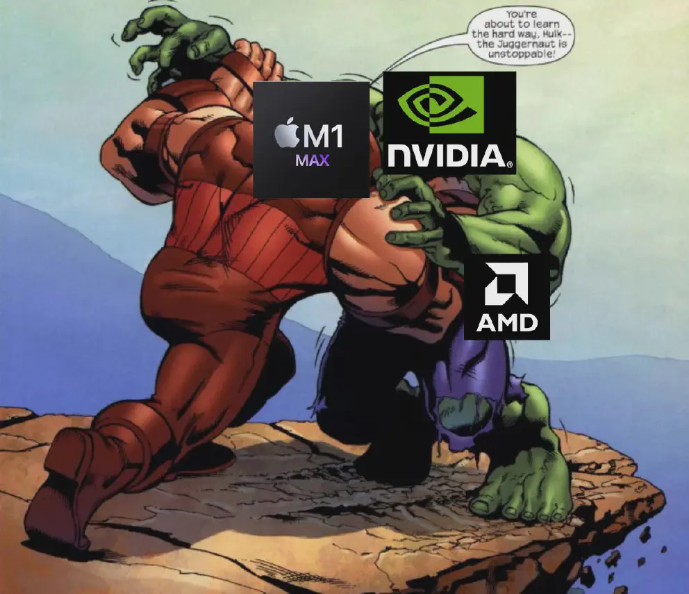 Apple M1 & Pro M1 Max Vs Nvidia GTX 30-series and AMD Radeon Rx 6000-series