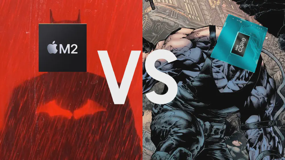 Apple M2 vs Intel Core i9 13th Gen