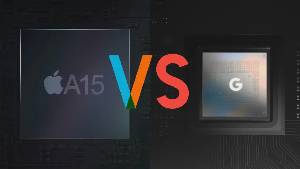 Google Tensor vs Apple A15 and Others