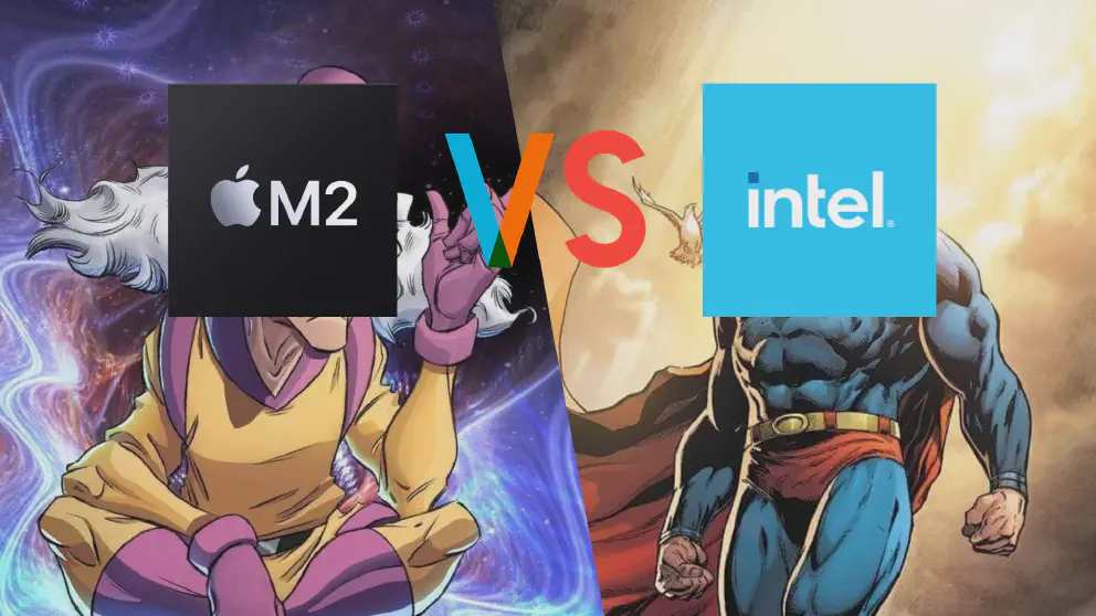 Apple M2 vs Intel Core i9 12th Generation